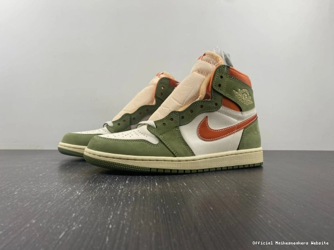 Official Maikesneakers Celadon 1 FB9934-300 Air Craft Jordan High OG 0814